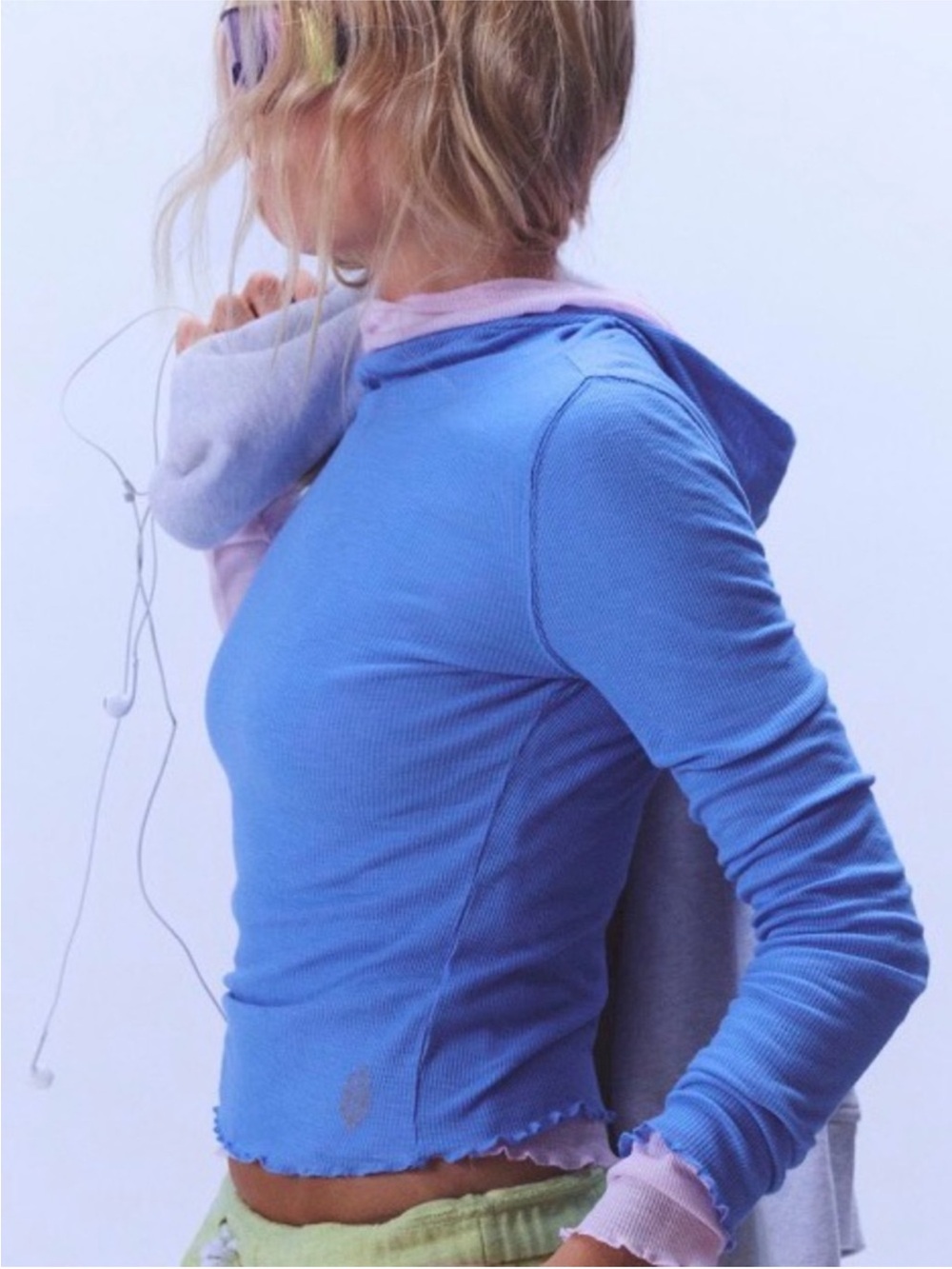 Free People Breathe Easy Layer.
NWT. Riviera blue